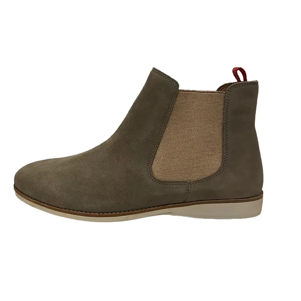 Rollie Chelsea Taupe Suede with Rose Gold Gusset Comfy Boot Size 40 - NWT